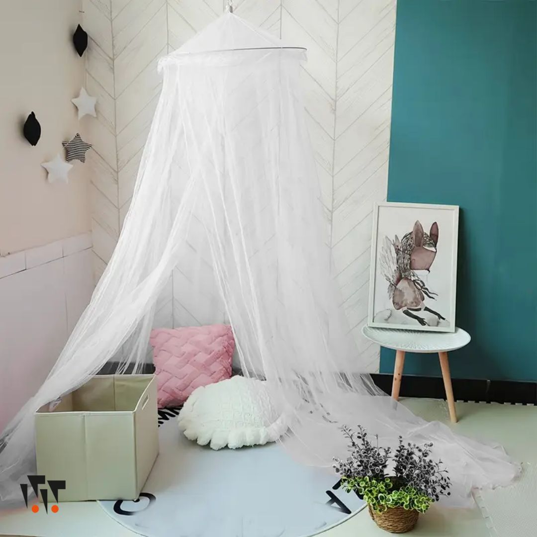 Toldillo de Mosquitos para Cama con Cúpula Colgante