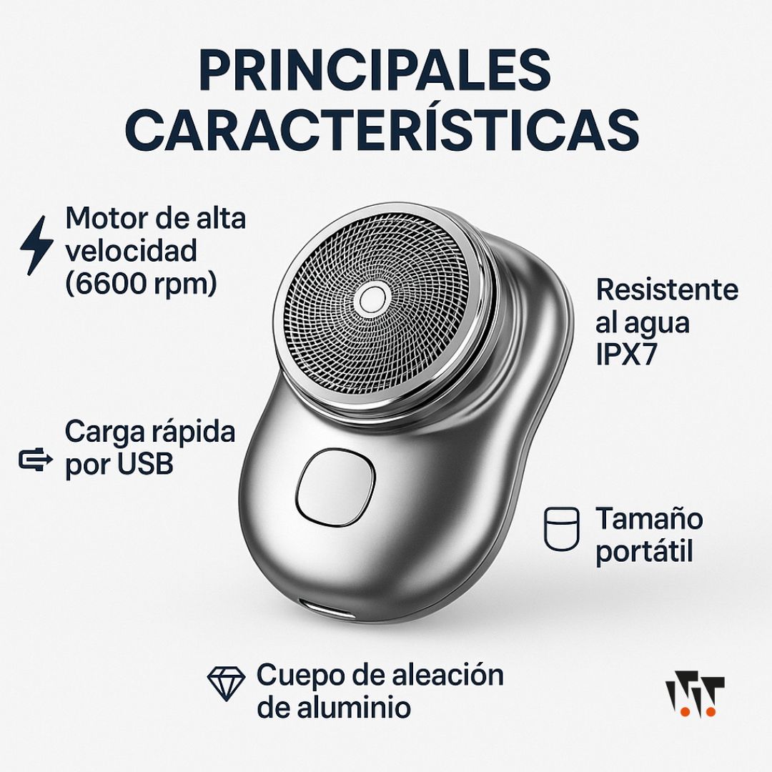 Afeitadora Unisex (Cero Cortes e Irritación) - 1 Año de Garantía