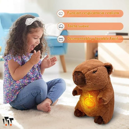 Capibara Interactivo DulceCapy – Respira, Ilumina y Relaja a tu Bebé