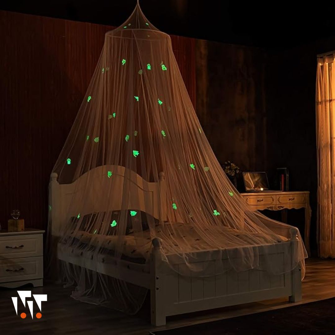 Toldillo de Mosquitos para Cama con Cúpula Colgante