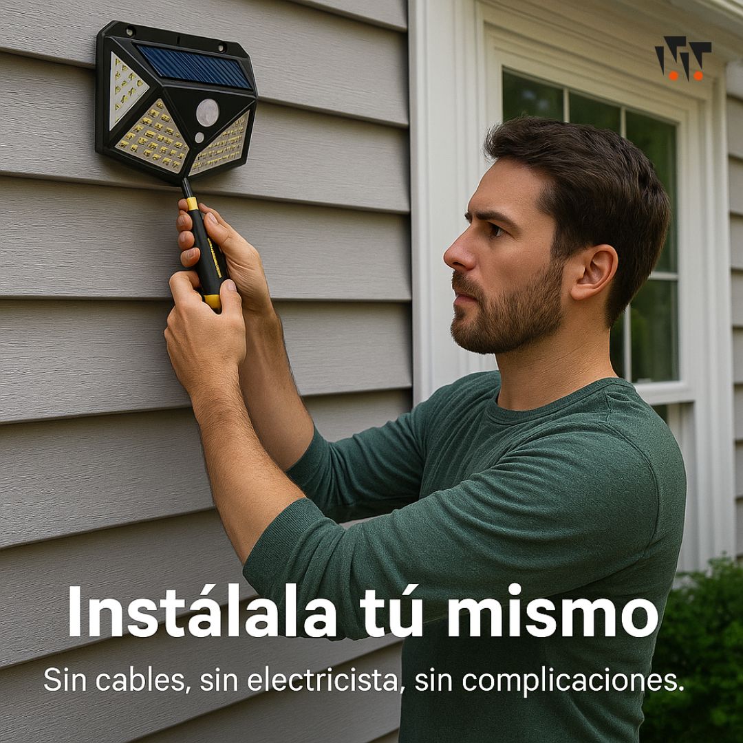 Más luz, más seguridad, cero consumo - LAMPARA SOLAR PACK 4