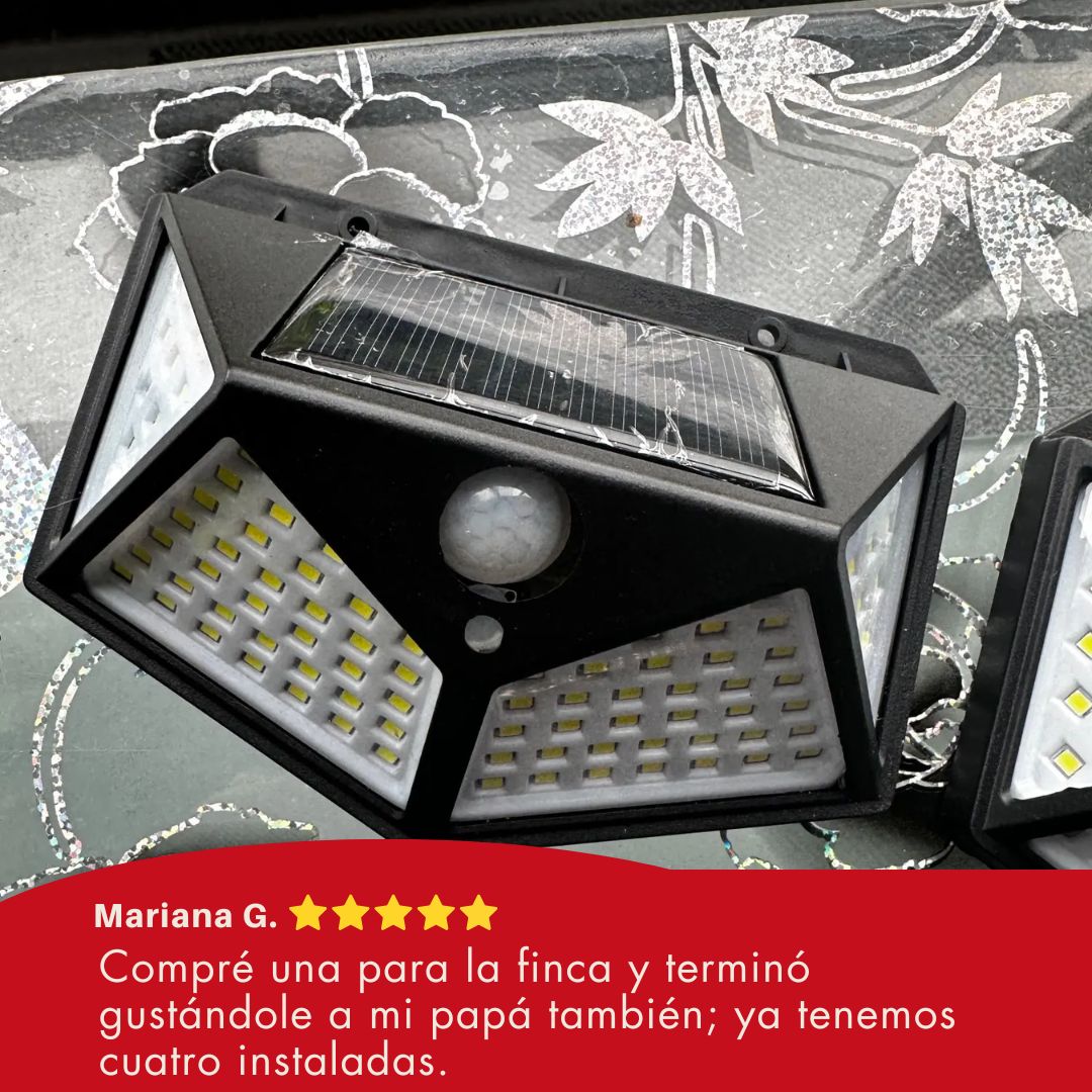 Más luz, más seguridad, cero consumo - LAMPARA SOLAR PACK 4