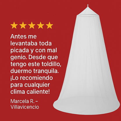 Toldillo de Mosquitos para Cama con Cúpula Colgante