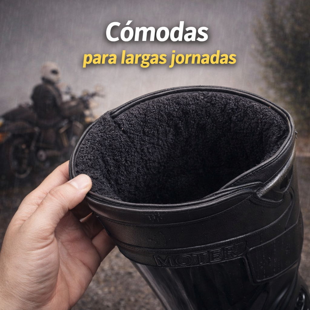 Botas De Motociclista Impermeables Pvc