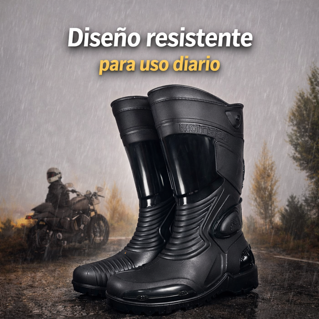 Botas De Motociclista Impermeables Pvc