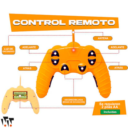 MÁQUINA EXCAVADORA ORUGA A CONTROL REMOTO