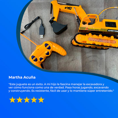 MÁQUINA EXCAVADORA ORUGA A CONTROL REMOTO