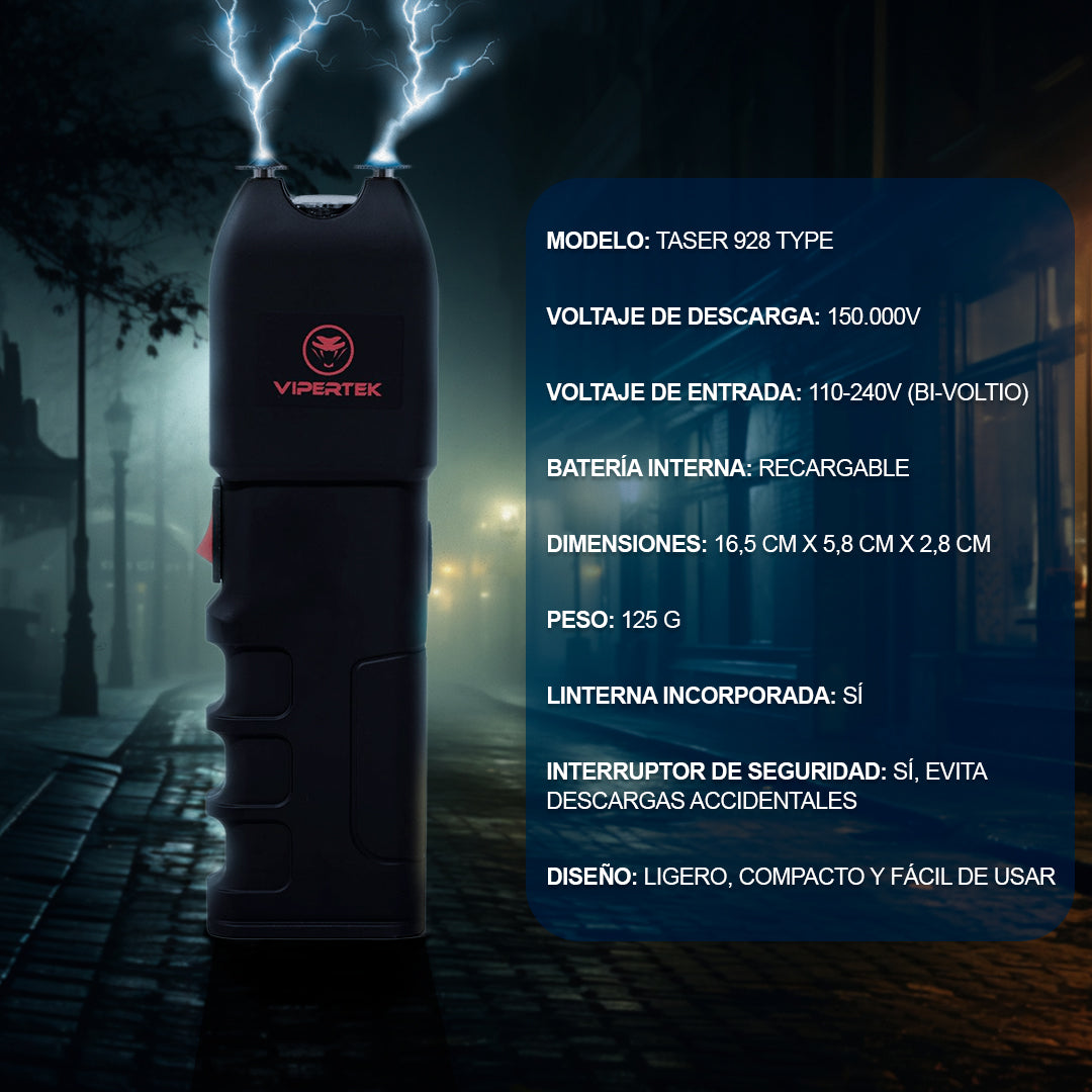 VIPERTEK Defensa Personal [Capaz de Inmovilizar a una Persona]