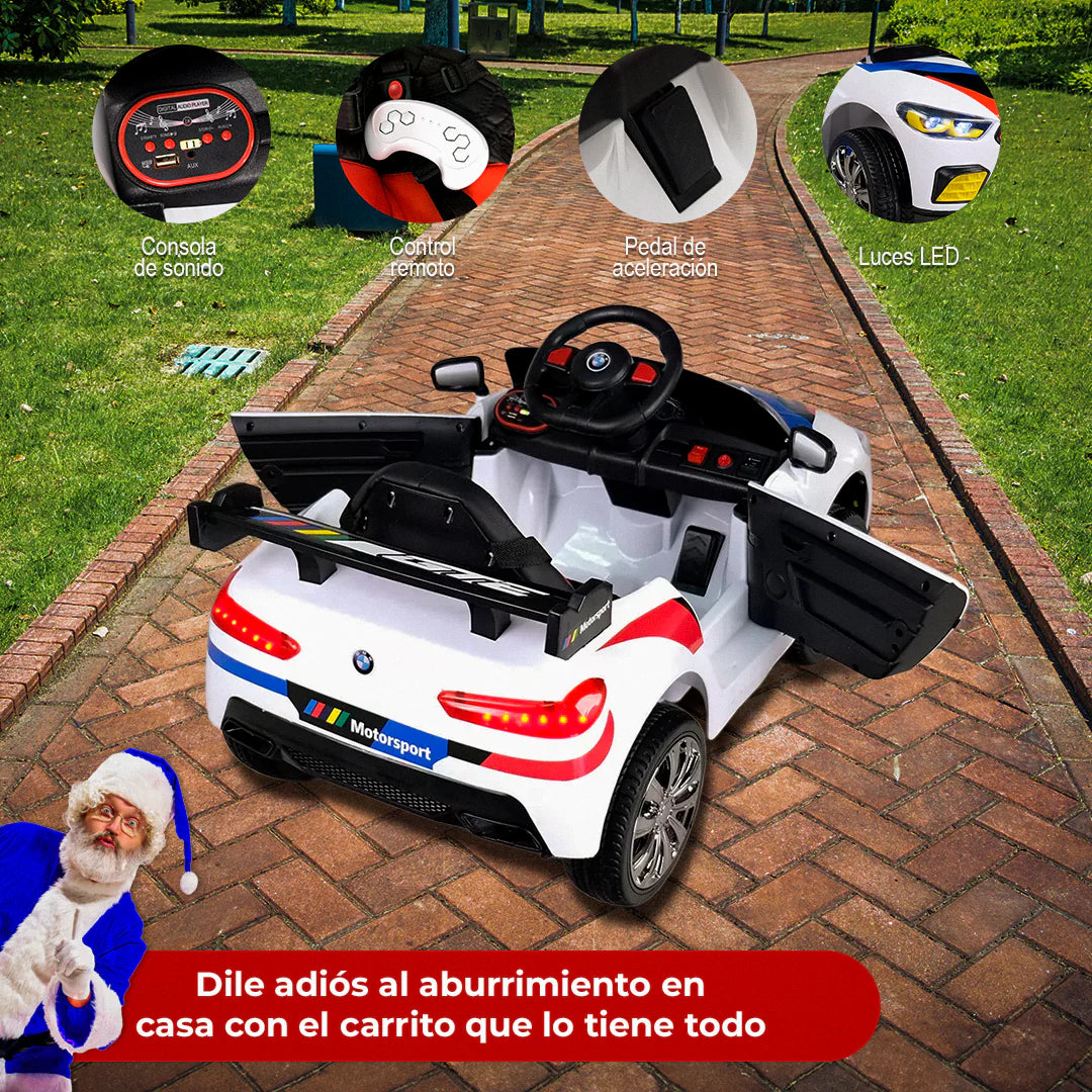Carro eléctrico BMW con Control remoto para niños de 1 a 4 años