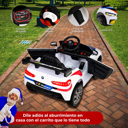 Carro eléctrico BMW con Control remoto para niños de 1 a 4 años