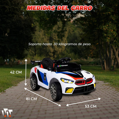 Carro eléctrico BMW con Control remoto para niños de 1 a 4 años