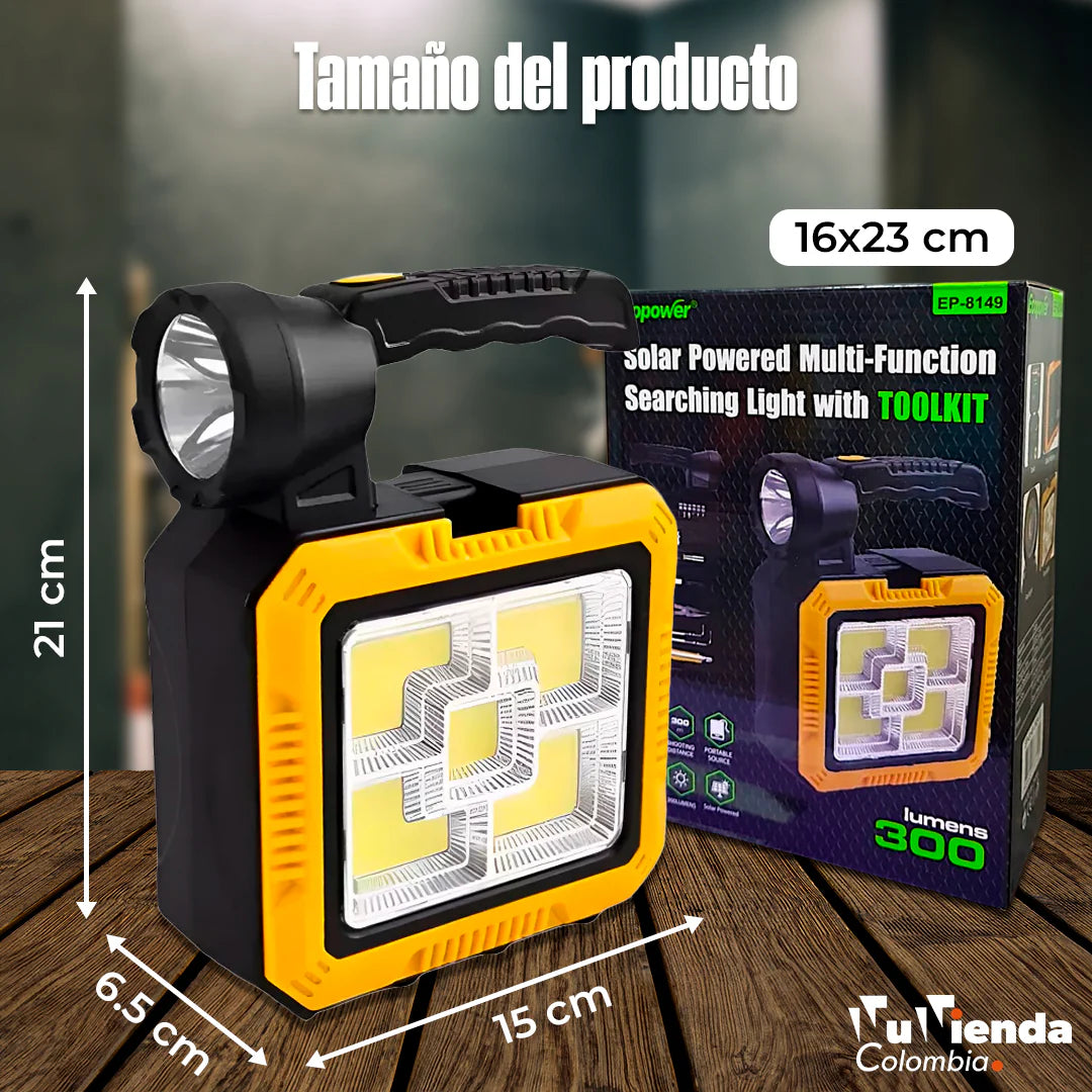 Linterna con kit de herramientas
