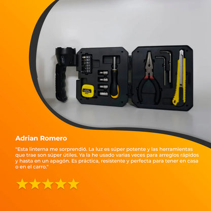 Linterna con kit de herramientas