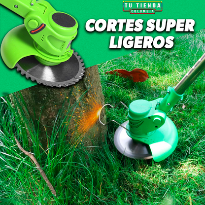 Cortadora Podadora de Césped Electrica [Incluye 2 baterias]