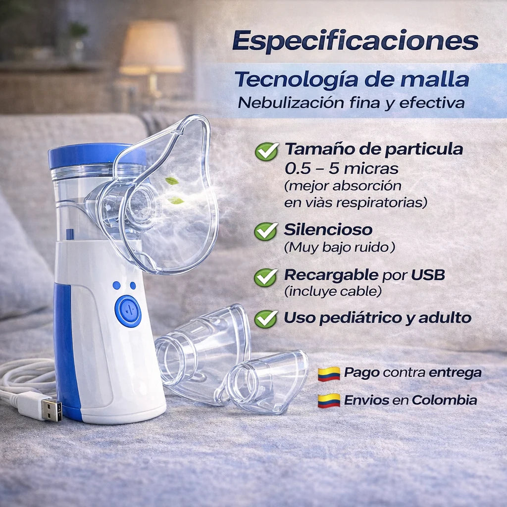 Nebulizador Portatil Pediatrico Y Adulto