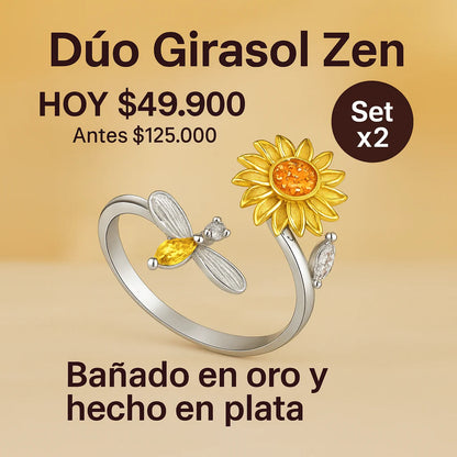 Paga 1 Lleva 2 Anillos con Baño en Oro