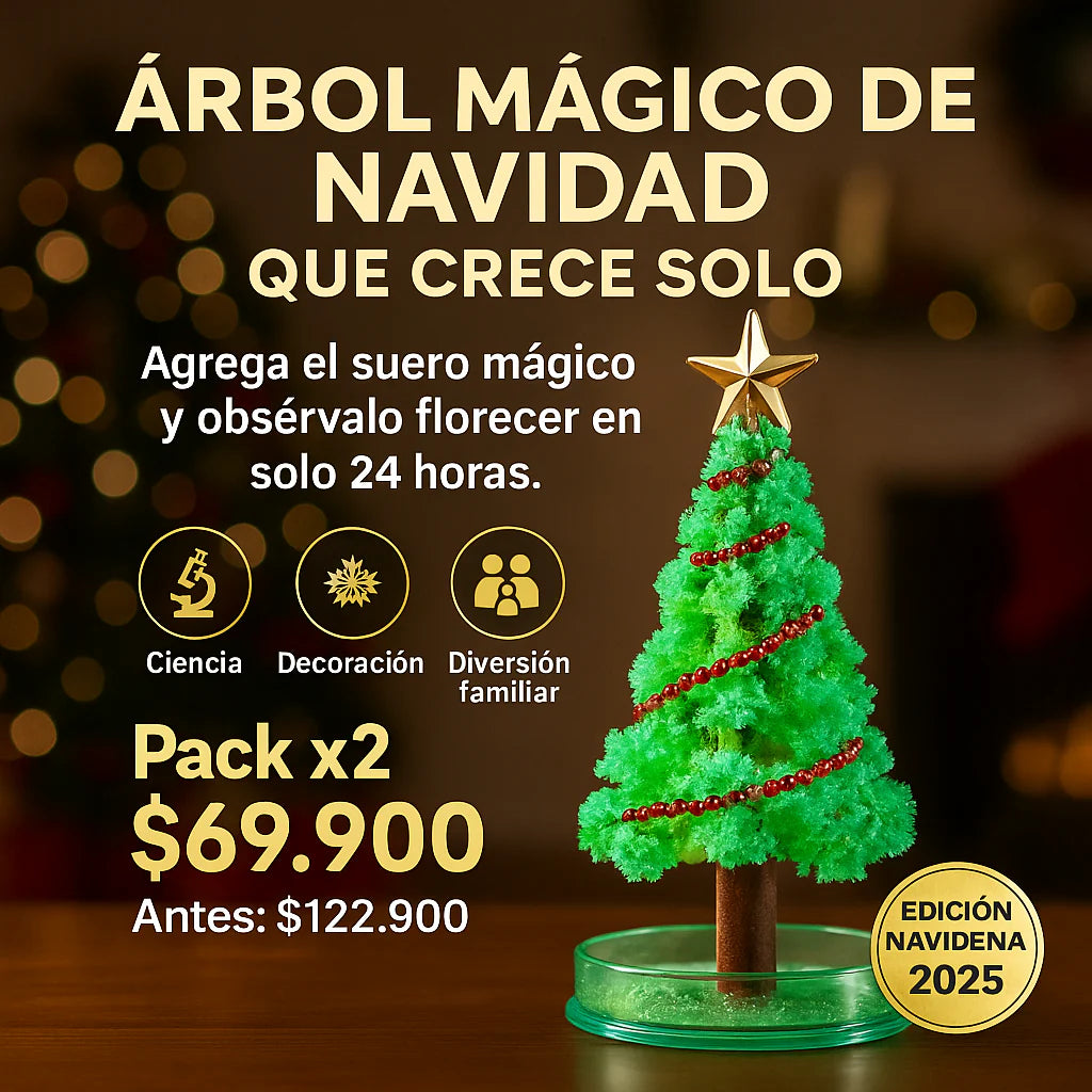 2 Árboles de Navidad mágicos [Crecen Solos]