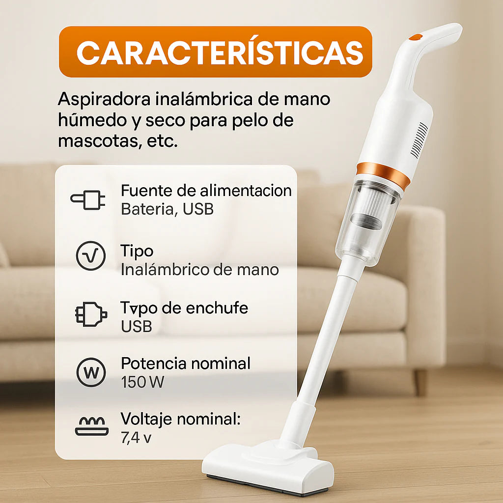 Aspiradora 3 En 1 Multifuncional Inalambrica