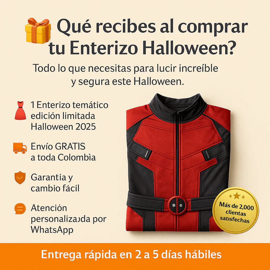 Enterizo halloween