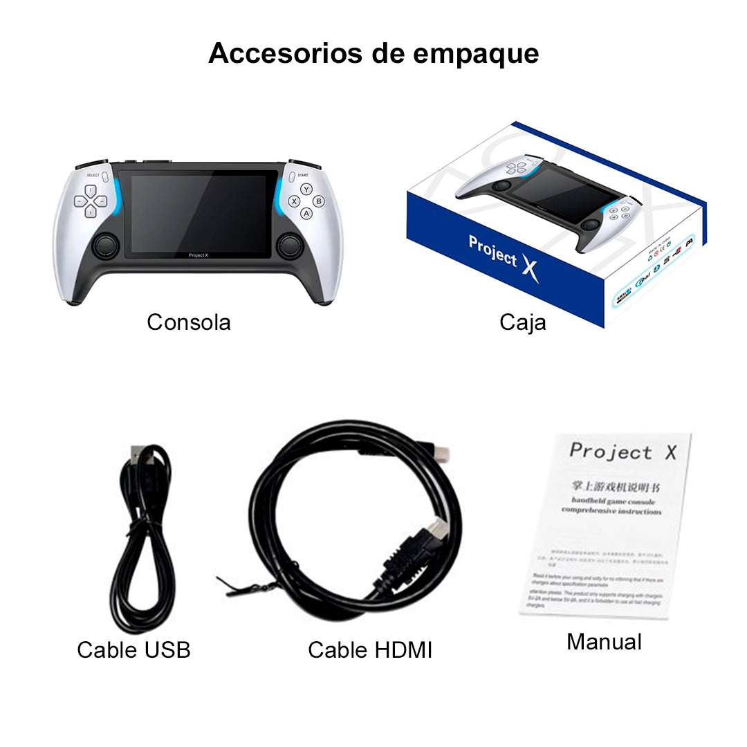 Consola portátil de videojuegos PROJECT X