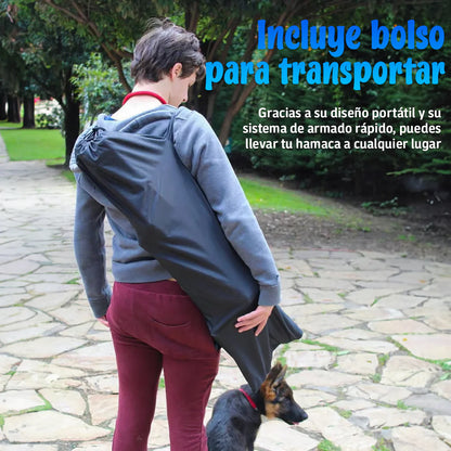 Hamaca con Soporte (incluye Bolso) - Soporta hasta 170 kilos