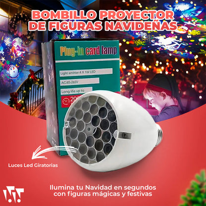 Proyector Navideño Con Figuras en Colores