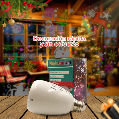 Proyector Navideño Con Figuras en Colores