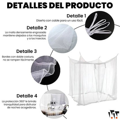 Toldillo 4 Puntas Para Cama Doble
