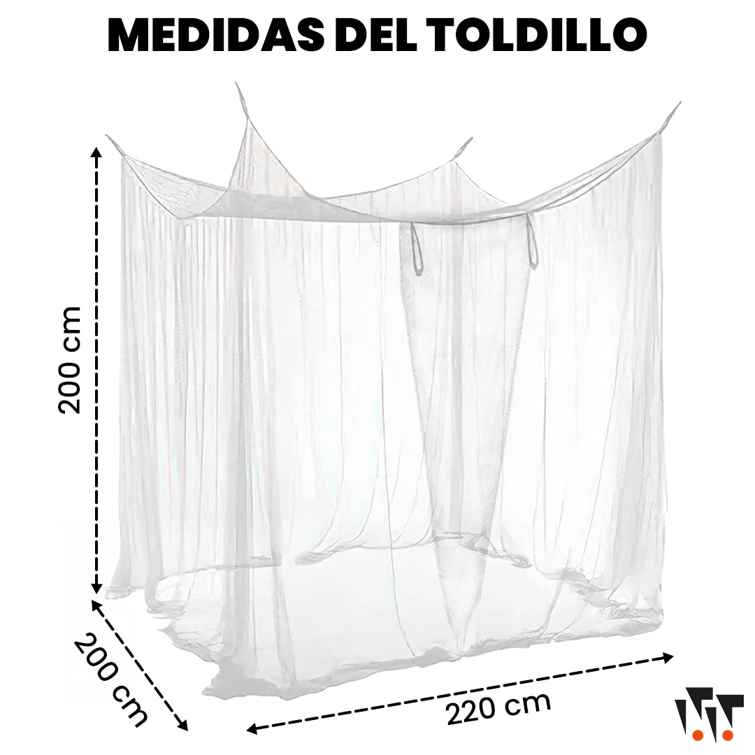 Toldillo 4 Puntas Para Cama Doble