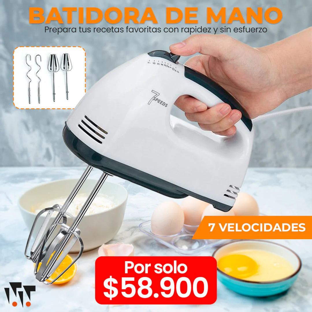 Batidora de mano 7 velocidades