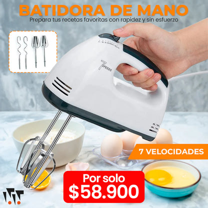 Batidora de mano 7 velocidades