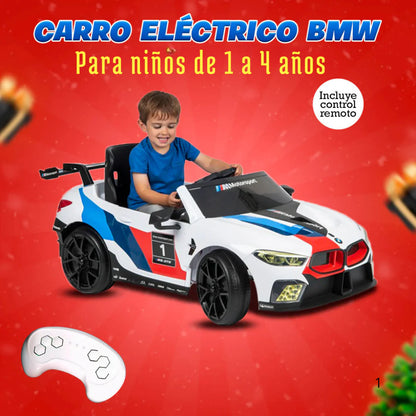Carro eléctrico BMW con Control remoto para niños de 1 a 4 años
