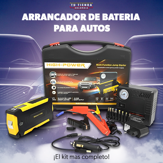 Iniciador/Arranque De Batería y Compresor de Aire Para Carros y Motos
