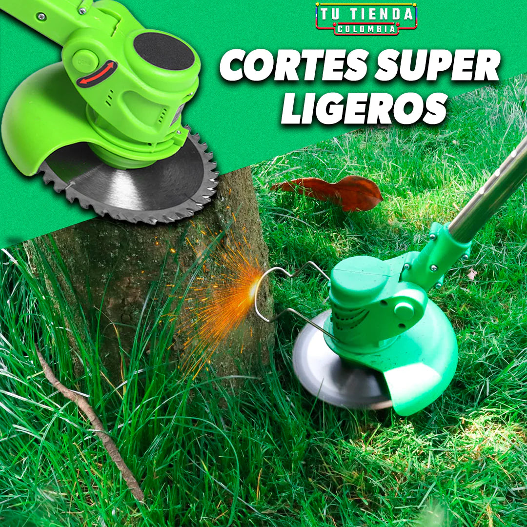 Cortadora Podadora de Césped [2 Baterias]