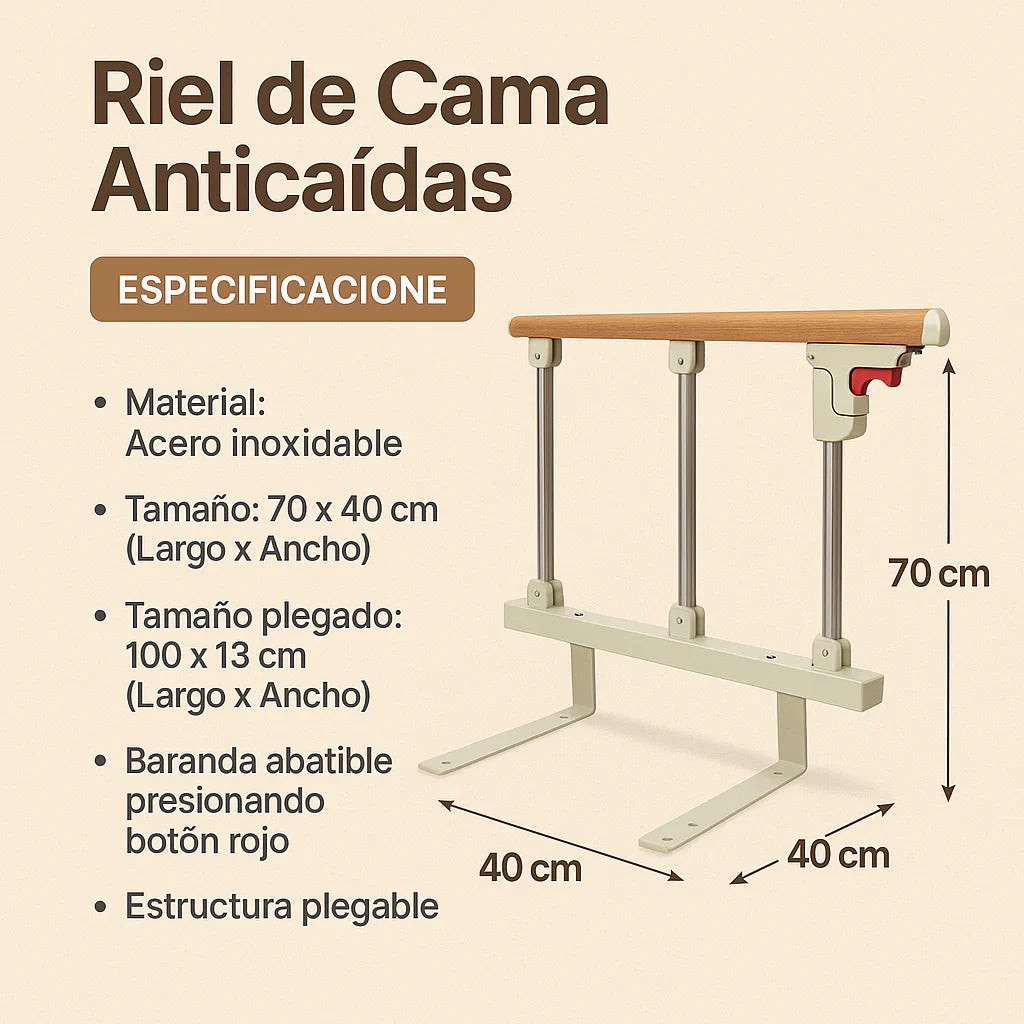 "Rieles De Cama Para Adultos Mayor