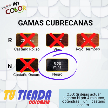 Shampoo Cubre Canas Mi Color®