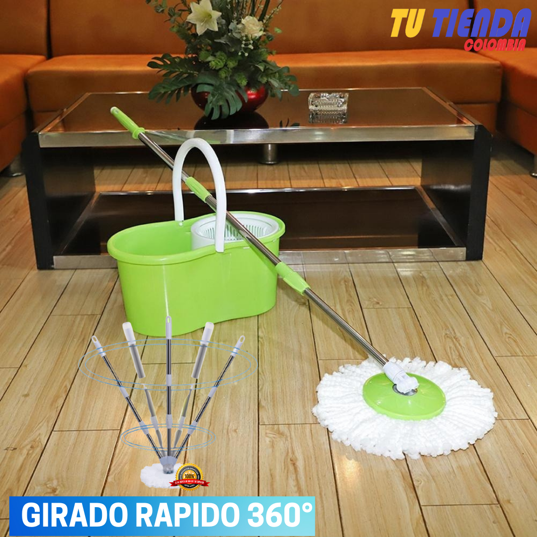 TrapPro 360° (2 Mopas + Balde Escurridor)