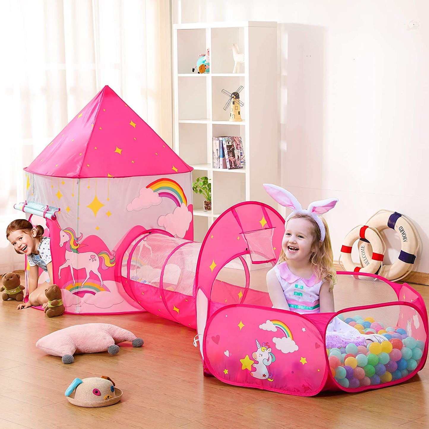 ¡50 PELOTAS GRATIS! Castillo Tunel y Piscina